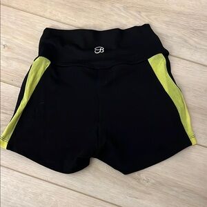 Black and Yellow Women's Shorts